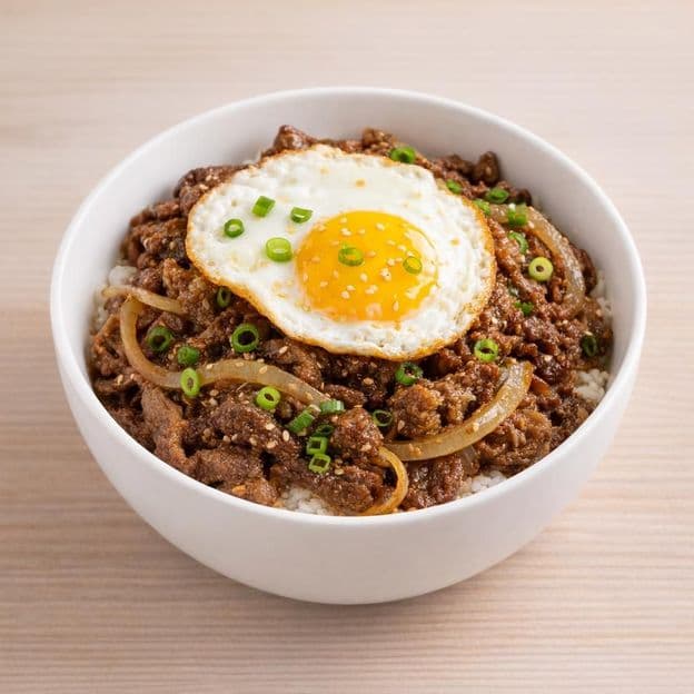 Gyudon Japanese Beef Bowl 牛肉盖饭
